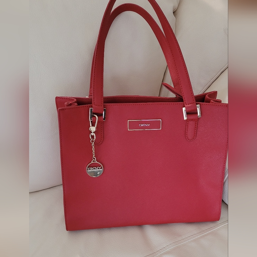 DKNY Cherry Red Tote Bag New Condition